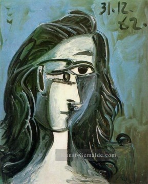  woman - Tete Woman 3 1962 cubist Pablo Picasso